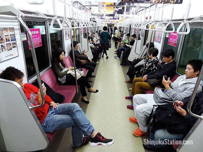 Keio Line train car interior