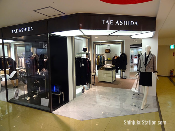 Japanese labels such as Tae Ashida offer a more sophisticated, elegant look compared to youth brands in the Lumine malls