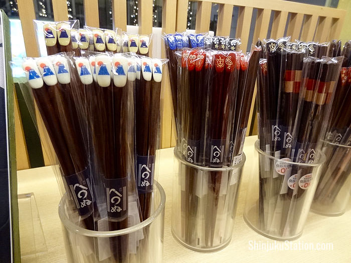 Designer chopsticks at Koiki on Mosaic Street