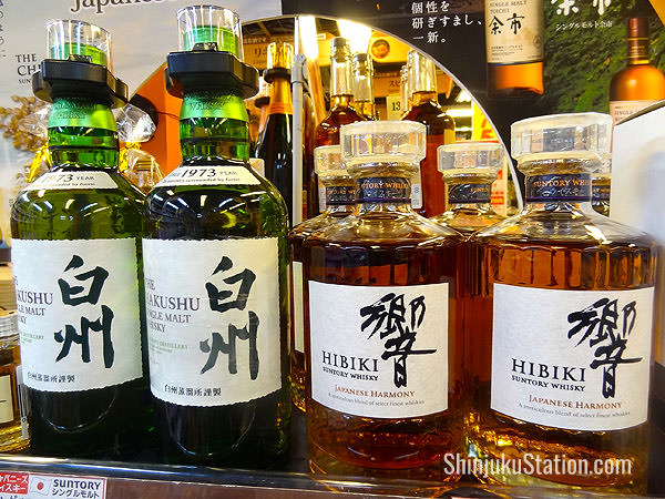 Japanese whisky at Bic Camera Shinjuku Station East Gate