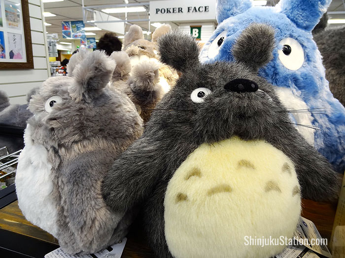 Stuffed toys inspired by the Studio Ghibli anime My Neighbor Totoro
