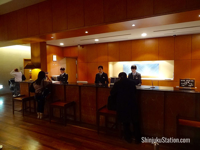 Hotel Century Southern Tower reception on the 20th floor