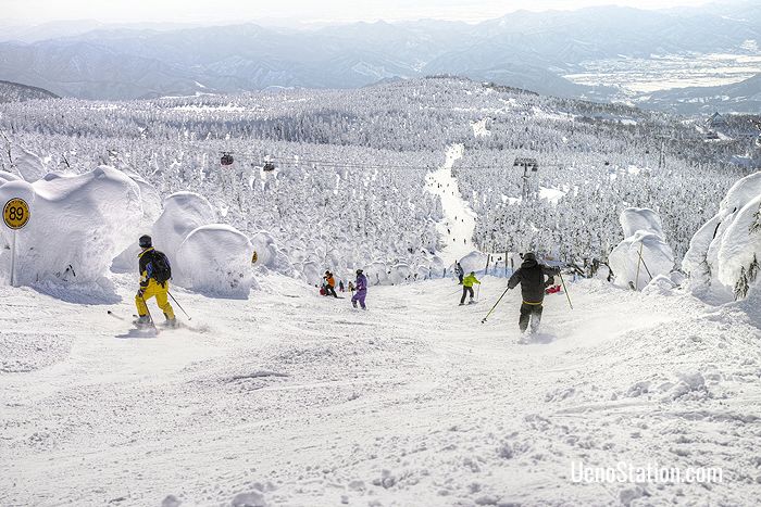 Mount Zao is Yamagata’s most popular skiing location