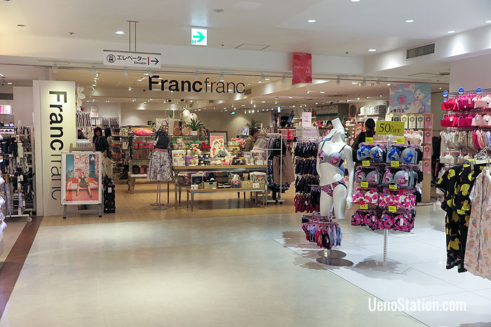More ladies lingerie and lifestyle goods on the 4th floor