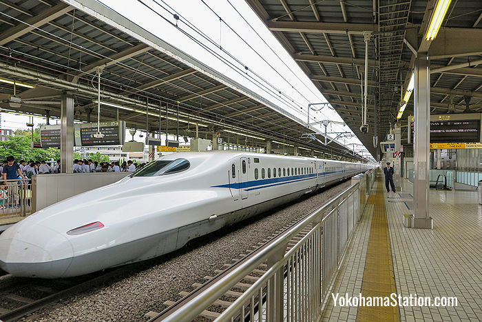 The view from Platform 2 at Shin-Yokohama Station