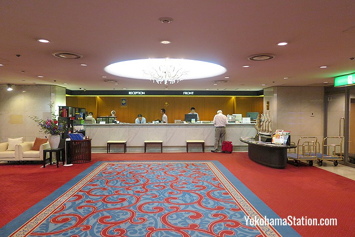 The 24-hour reception desk